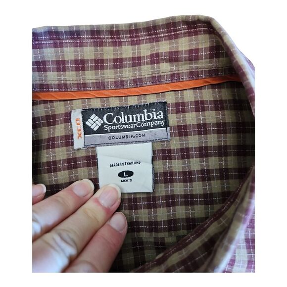 Columbia Men’s XCO Long Sleeve Button Down Shirt Plaid Shirt Size L - Picture 6 of 7